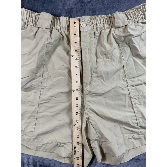 Aftco Performance Fishing Shorts Men's Size 44 Beige Nylon Elastic Waist - Picture 8 of 8